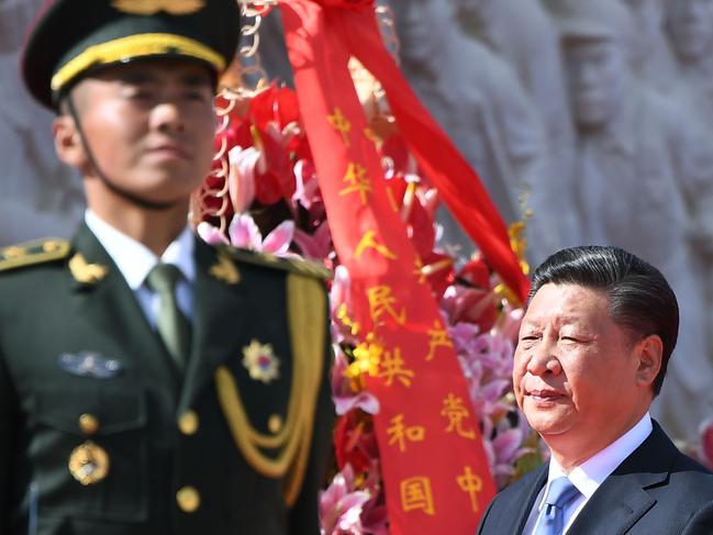 Chinese President Xi Jinping (right). Picture: AFP