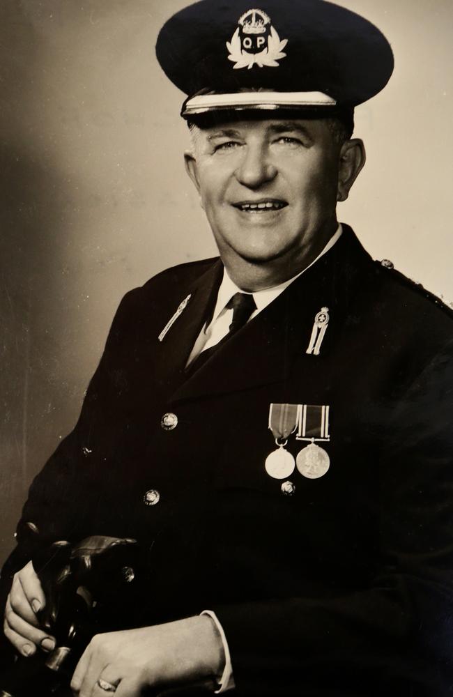 Former Police Commissioner Frank Bischof. Picture from the photo album of former Police Commissioner Terence Lewis.