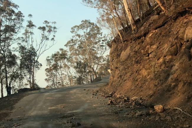 Ruins of Binna Burra Lodge devastated after bushfires in the Gold Coast Hinterland. Photo: Kirstin Payne