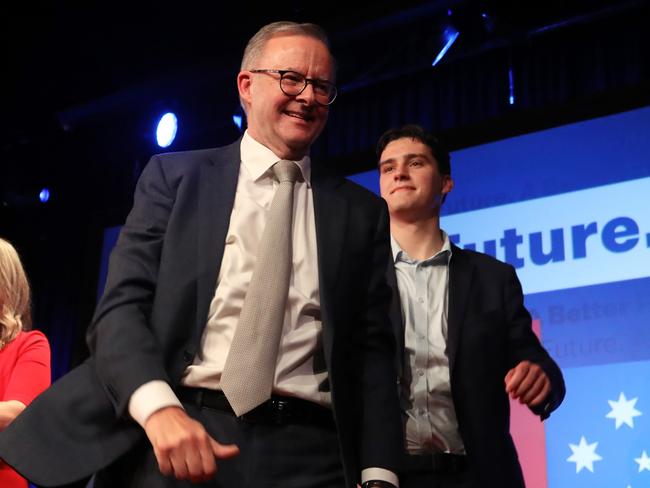 Anthony Albanese’s son Nathan has received a pass into the Qantas Chairman’s Lounge. Picture: Lisa Maree Williams/Getty Images