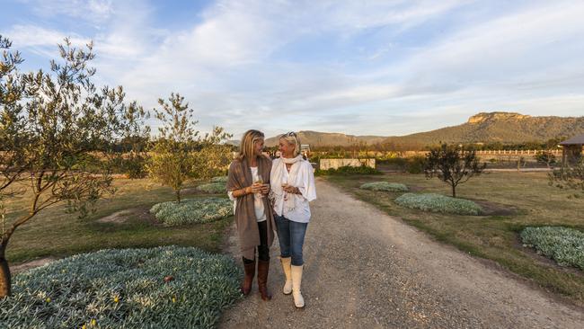 Strolling the grounds at Margan Wines, Hunter Valley. Picture: Destination NSW