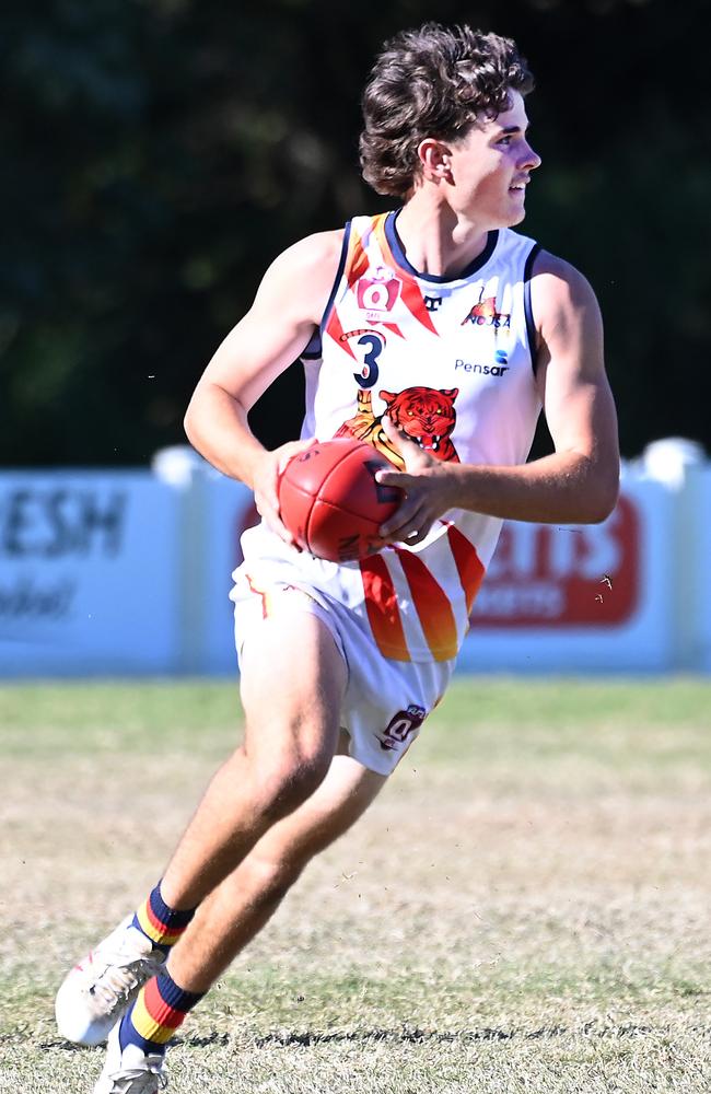 Noosa player Jed Bullman QAFL colts Wilston Grange v Noosa Saturday June 24, 2023. Picture, John Gass