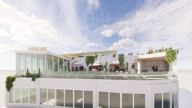 A render of the proposed rooftop extension for Pavilion Mooloolaba. Photo: supplied.