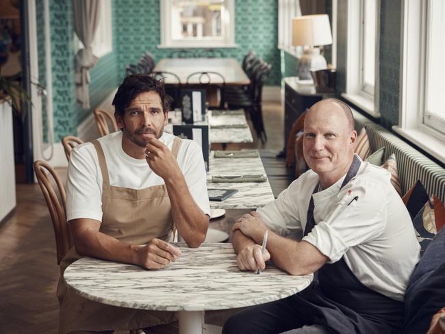 The Boathouse Group’s head of culinary, Mark La Brooy and its head chef, Cameron Johnston.