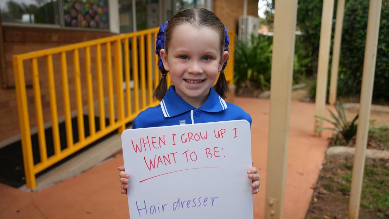 2023 prep students' first day at St Anthony's Primary School, Toowoomba. Molly Gillam.