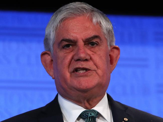 Minister for indigenous Australians Ken Wyatt during his address to the National Press Club in Canberra. Picture: Kym Smith