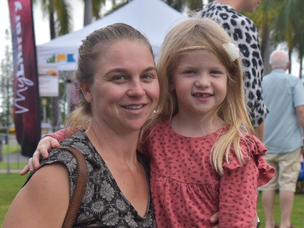 Chelsea and Jorja Toivanen at the Queensland Museum Unearthed event in Mackay, August 2021. Picture: Lillian Watkins