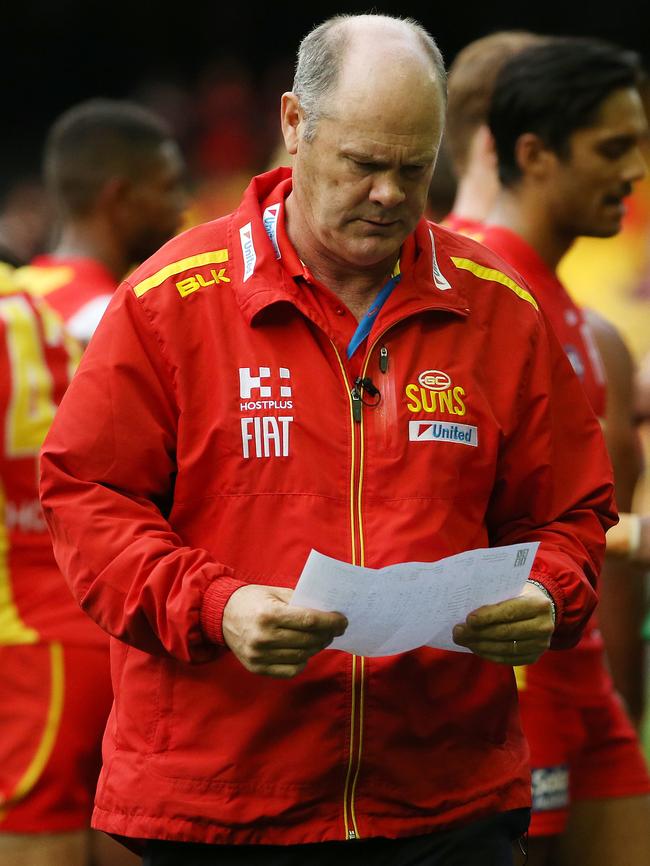 Suns coach Rodney Eade. Picture: Colleen Petch