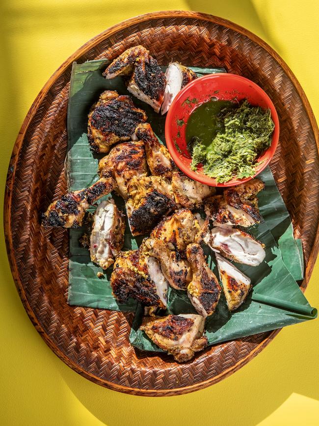 Grilled spatchcock is both easy and flavoursome and you can substitute chicken for spatchcock if you’d prefer a bigger bird.