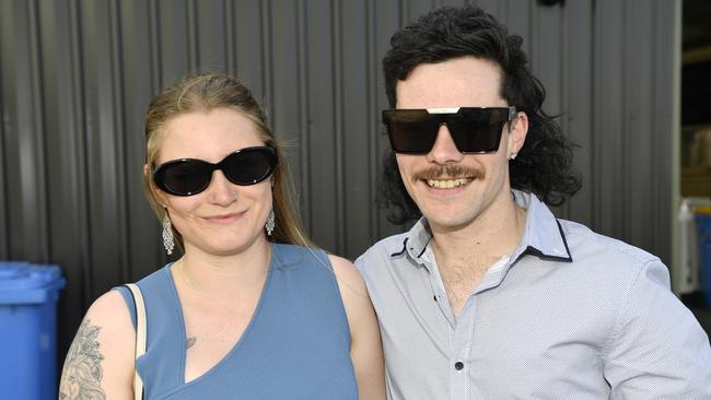 Ladbrokes Sale Cup. Racegoers are pictured attending Cup Day horse races at Sale Turf Club, Sunday 27th October 2024. Danielle Hayes and Joel Irving. Picture: Andrew Batsch