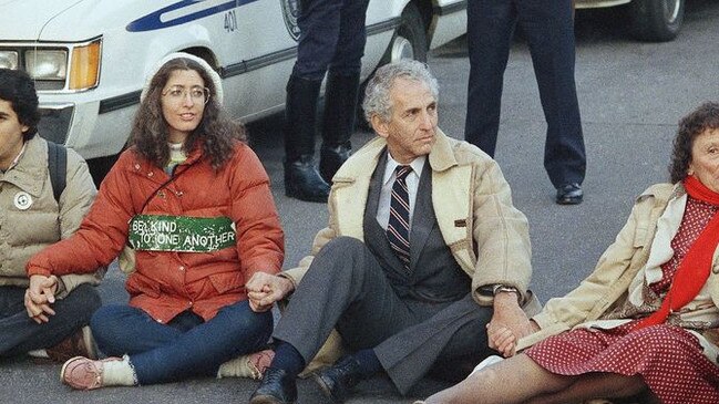 Daniel Ellsberg at a peace march in Washington, D.C., in 1986. Picture: AP/WSJ