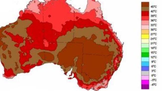 Above average temperatures are predicted for Autumn. Picture: Bureau of Meteorology