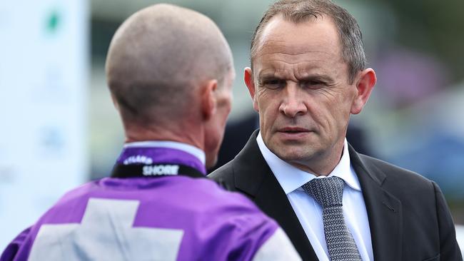 Chris Waller says the Gold Coast track will be ready to race on come Saturday. Picture: Jeremy Ng/Getty Images