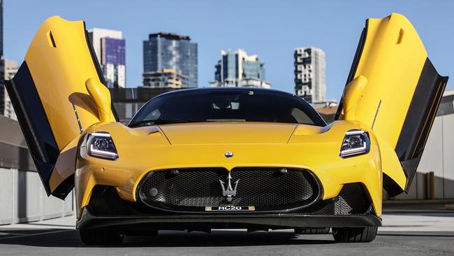 Butterfly doors add to the supercars appeal.