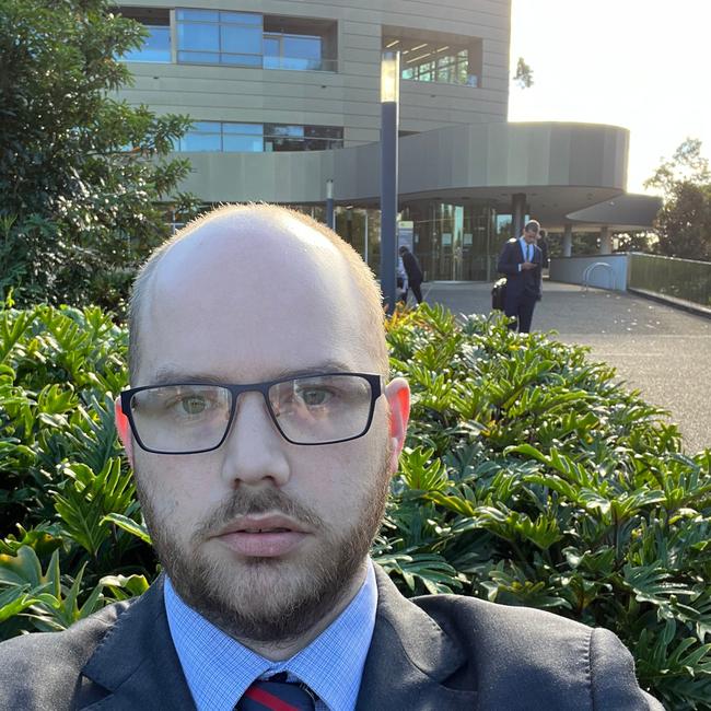 Pinnock at Coffs Harbour Local Court the day he posed as a lawyer.