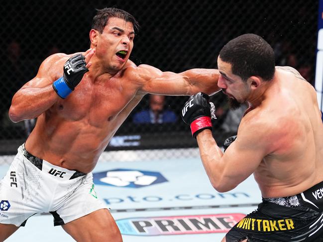 Paulo Costa (L) is coming off a decision defeat to Robert Whittaker in February. Picture: Chris Unger/Zuffa LLC via Getty Images