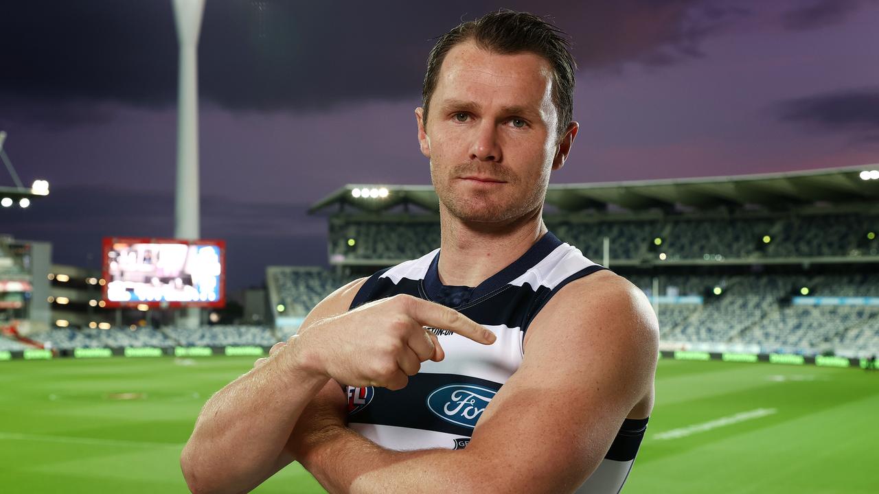 Geelong superstar Patrick Dangerfield has urged people to get the Covid vaccine. Picture: Michael Klein