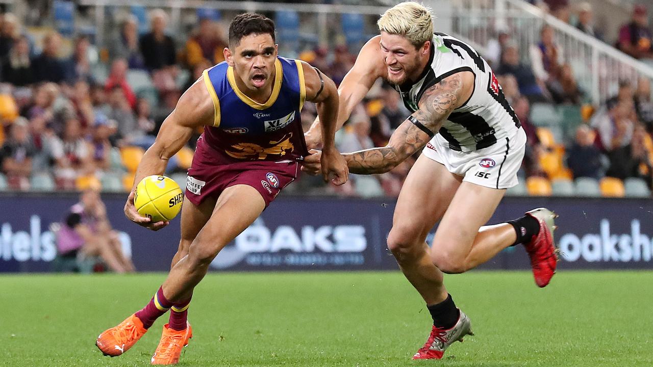 Brisbane Lions keep AFL grand final hype going against Collingwood