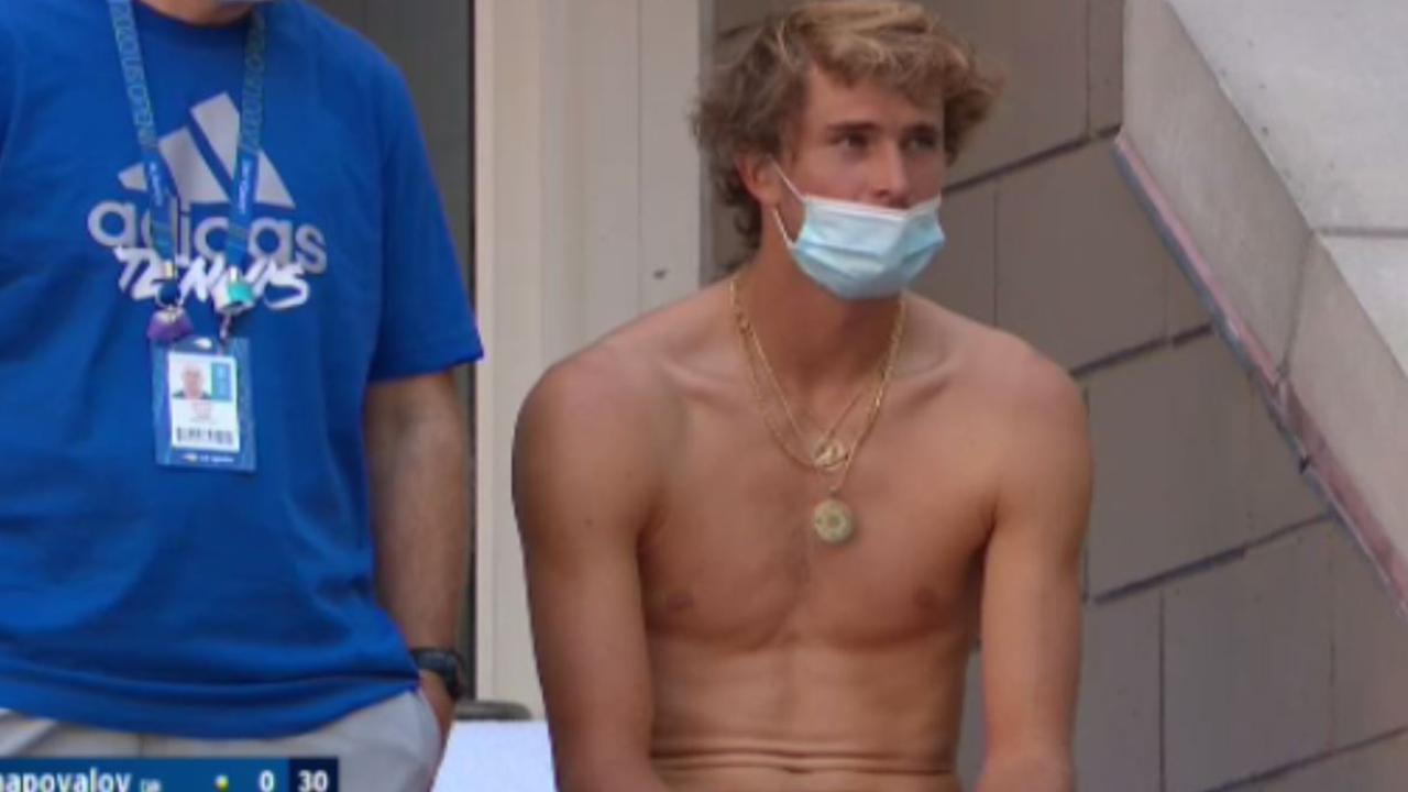 Alexander Zverev was chilling when he should have been playing.