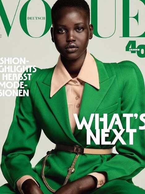 Adut Akech on the cover of Vogue Germany’s September issue.