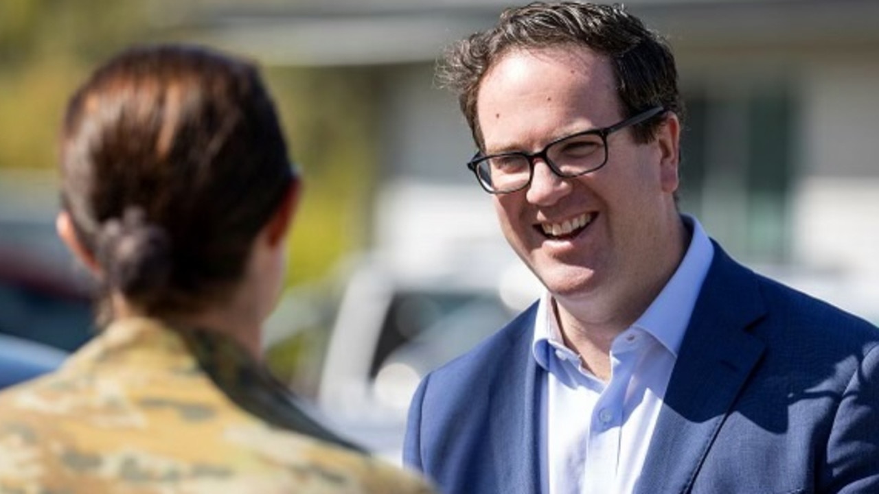 Veteran Affairs and Defence Personnel Minister Matt Keogh at Lavarack Barracks. Picture: Defence