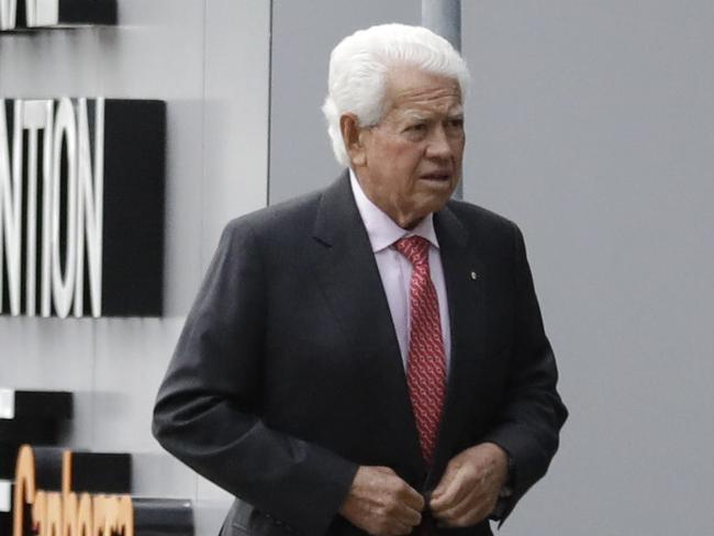 Businessman Marcus Blackmore arrives at The National Convention Centre in Canberra for the Labor Party function for Bill Shorten's Budget reply speech. Picture by Sean Davey.