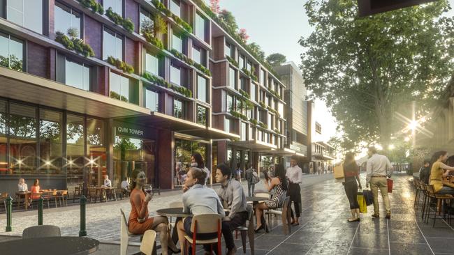 A render of the proposed Munro site redevelopment next to Queen Victoria Market.