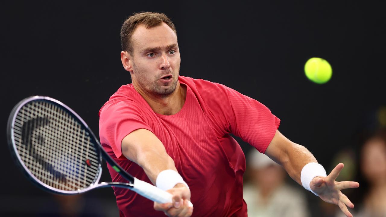 Rune almost let his emotions get the better of him as Safiullin fought his way back into the semi-final. Picture: Getty Images