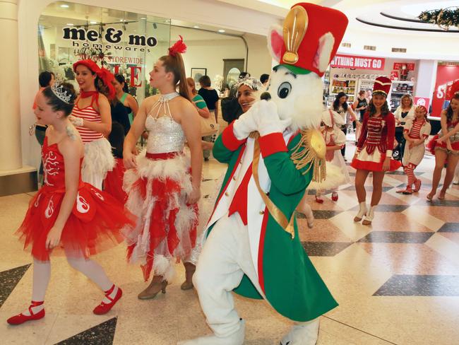 Christmas procession at Castle Hill Towers marking Santa's Arrival in 2019. Picture: Mark Scott