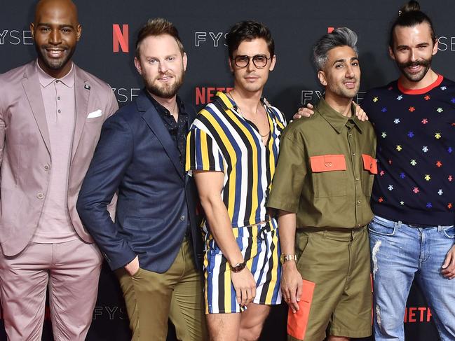 Karamo Brown,Bobby Berk,Antoni Porowski,Tan France, Jonathan Van Ness. Picture: Getty