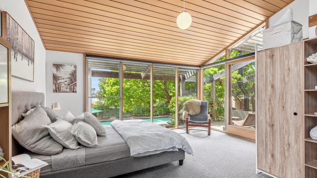 The garden outlook is evident in the bedrooms.