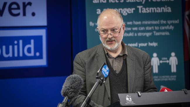 Director of Public Health Dr. Mark Veitch gives a coronavirus update on Friday 4th September 2020. Picture: LUKE BOWDEN