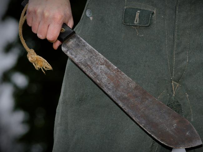 Man wielding a machete. Generic. Picture: iStock