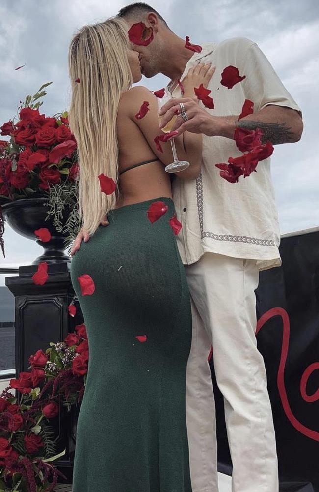 Tammy Hembrow has announced her engagement to partner Matt Poole. Picture: Instagram