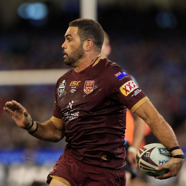 Greg Inglis in action during game one of the 2018 State of Origin series. Picture: Adam Head