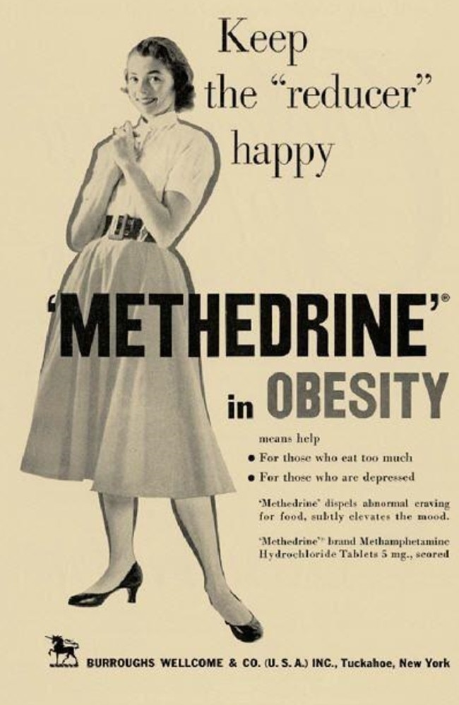 Methedrine was advertised to help with obesity and depression.