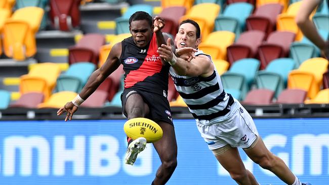 Former Essendon excitement machine Irving Mosquito now thrills for Port Wyndham in the East Kimberley Football League. Picture: Bradley Kanaris/Getty Images