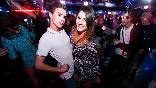 Caught mid-dance move at The Squeeze Club, Alexandra Hills Hotel—and loving it.
