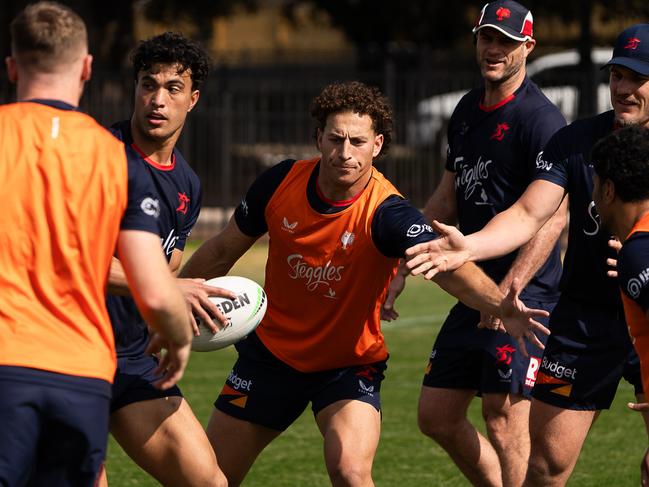 Nawaqanitawase completed his first training session with the Sydney Roosters on Saturday. Credit: Roosters