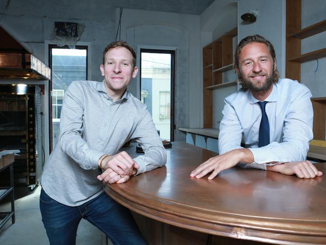 Justin Hemmes with chef Ben Greeno at The Paddington in 2015. Pic: Britta Campion / The Australian.