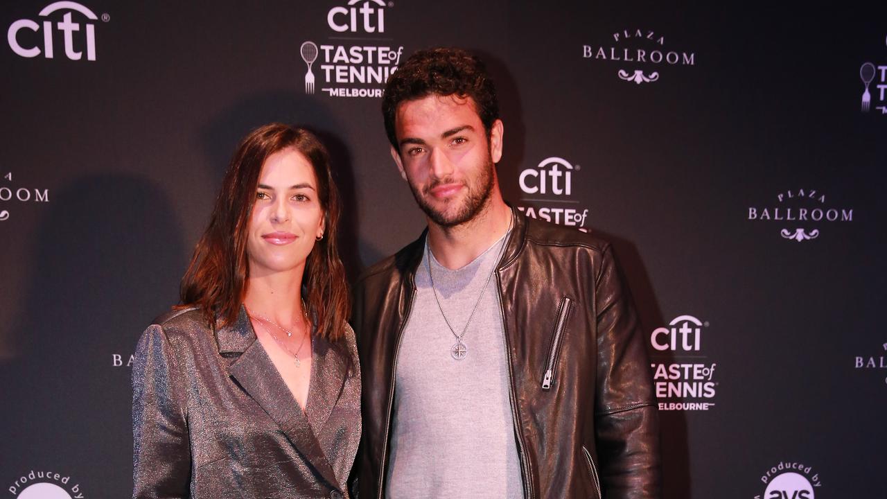 Ajla Tomljanovic and Matteo Berrettini attend the Citi Taste of Tennis Melbourne last week.