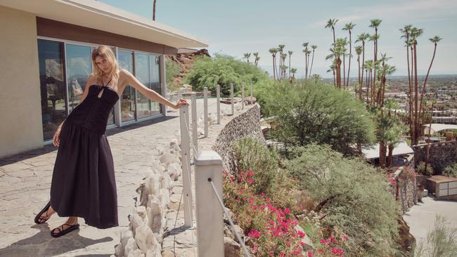 Shona Joy's Palisades Summer 22 campaign, shot in Palm Springs CA.