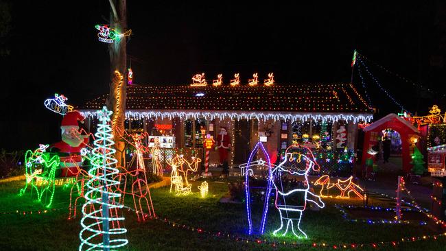 Christmas lights may be too tempting for some people. Picture: Jordan Shields