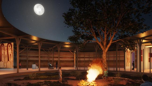 An artists impression of the Wiradjuri Tourism Centre in Dubbo. Picture: Peter Stutchbury Architecture