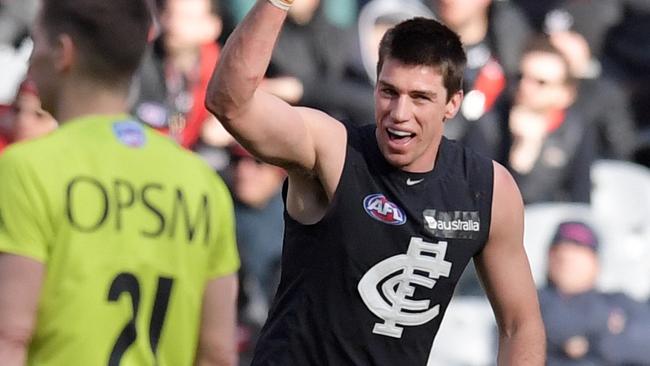 Matthew Kreuzer is staying at Carlton. Picture: AAP