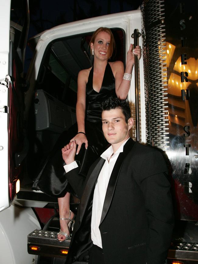Emmanuel College formal at the Gold Coast International hotel. Sarah Holt and Chris Cameron (l to r).