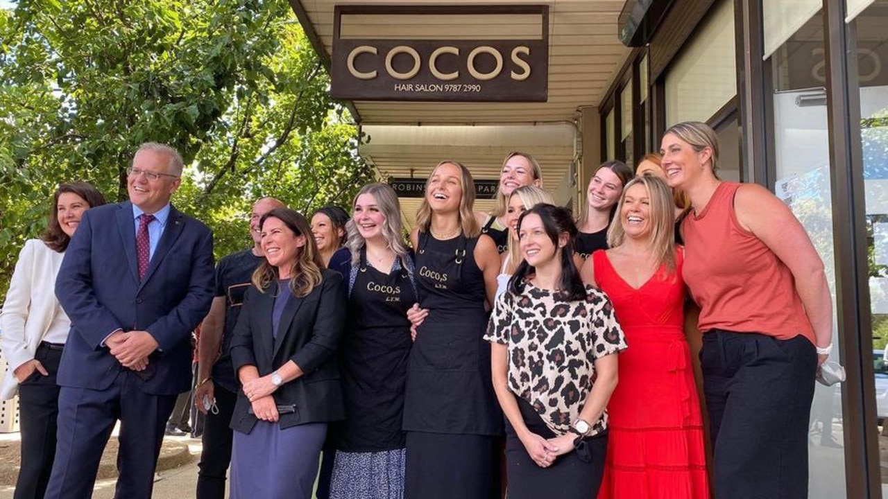 Cocos Salon has been trolled online for hosting the PM. Picture: Cocos Hair Salon/Facebook