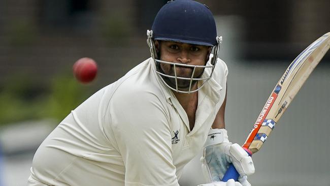 Wes Nicholas batting for DDCA stalwart Buckley Ridges.