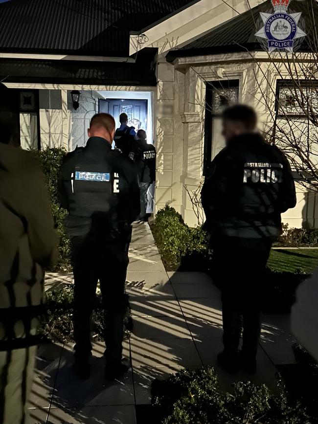 A Henley Beach man was charged over his alleged role in a criminal syndicate suspected of drug trafficking and money laundering activities under AFP Operation Kraken. Picture: Australian Federal Police