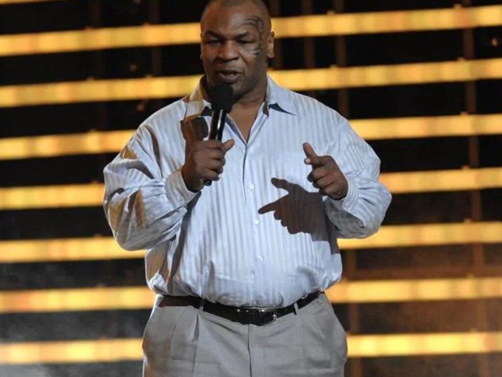 Mike Tyson in 2008 after his retirement spiral.